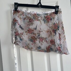 Floral Print Ballet Skirt